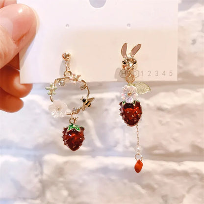 Strawberry Dangle Earrings