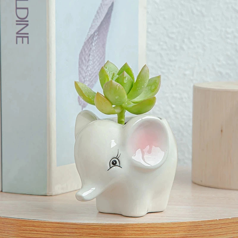 Kawaii Animal Flower Pot Home Decor