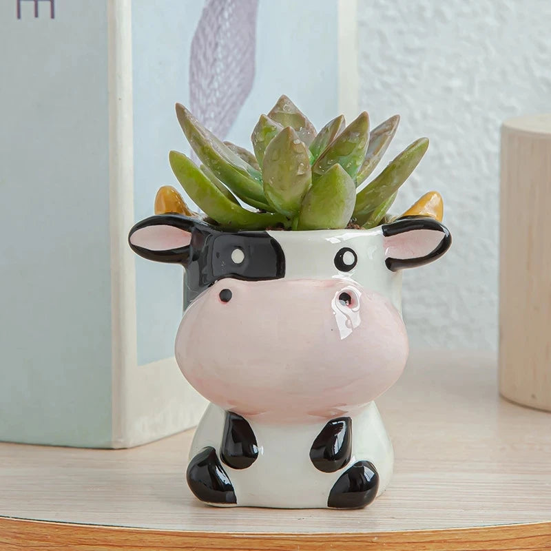 Kawaii Animal Flower Pot Home Decor