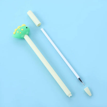 3pcs Little Soft Silicone Dinosaur Gel Pen