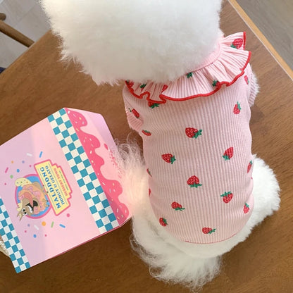 Strawberry Blouse For Dogs & Cats