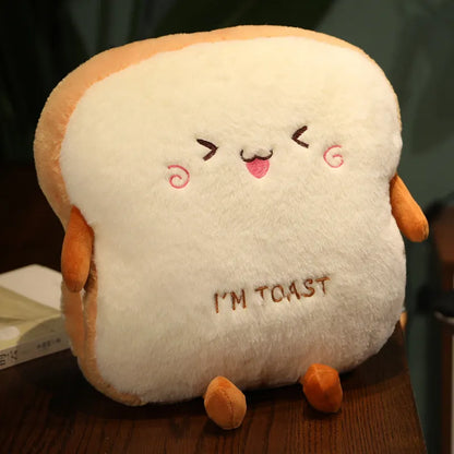 Kawaii Toast Seat Plush Pillow