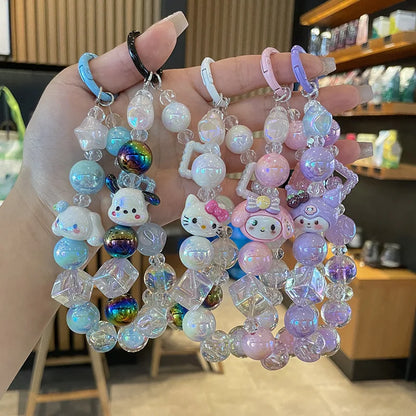 Sanrio Beaded Keyring Holder