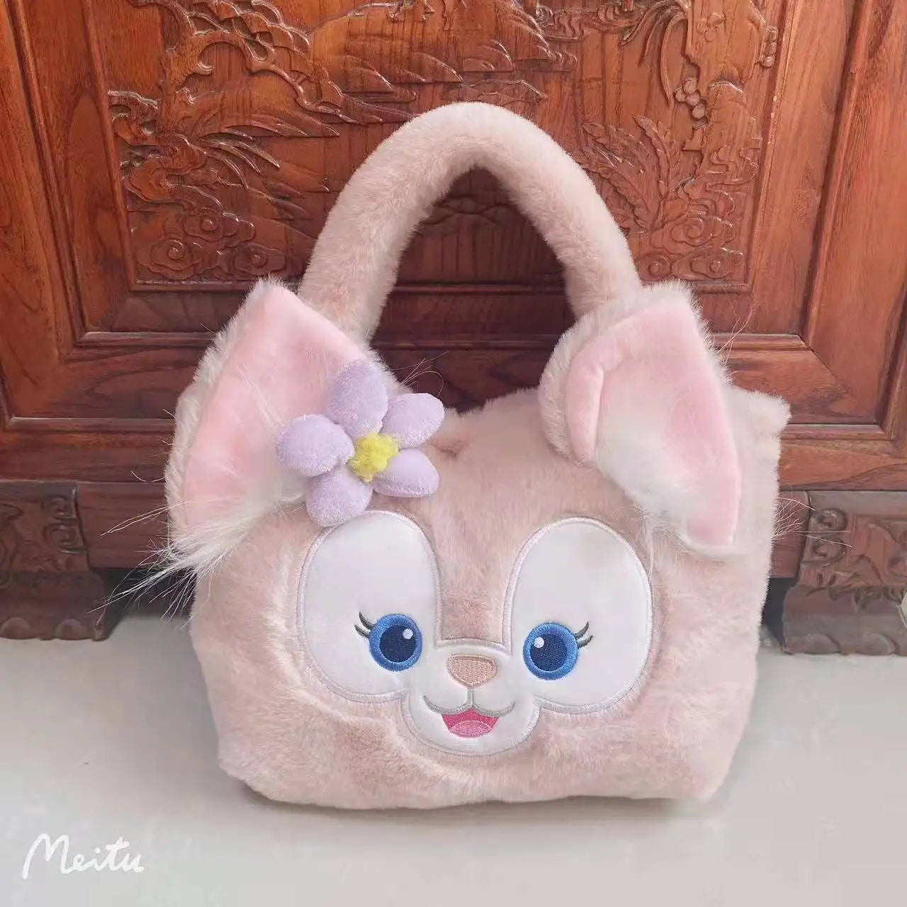 Pink Hello Kitty Soft Plush Shoulder Handbag