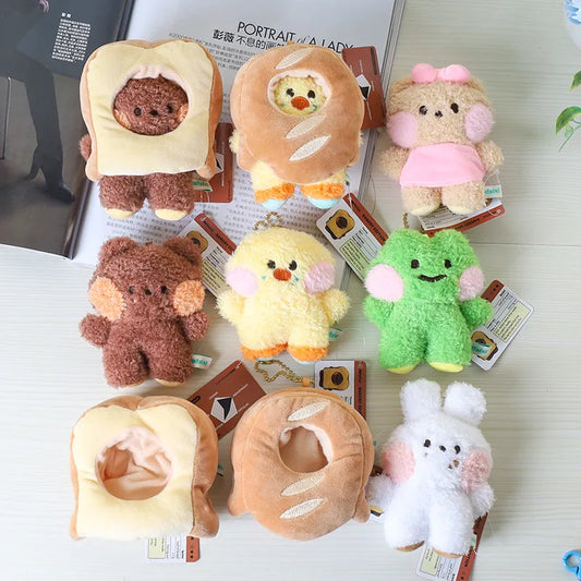 Kawaii Bread Bear Plush Toy