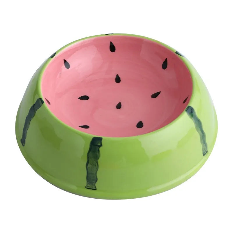 Fruit-Shaped Cat Food Bowl