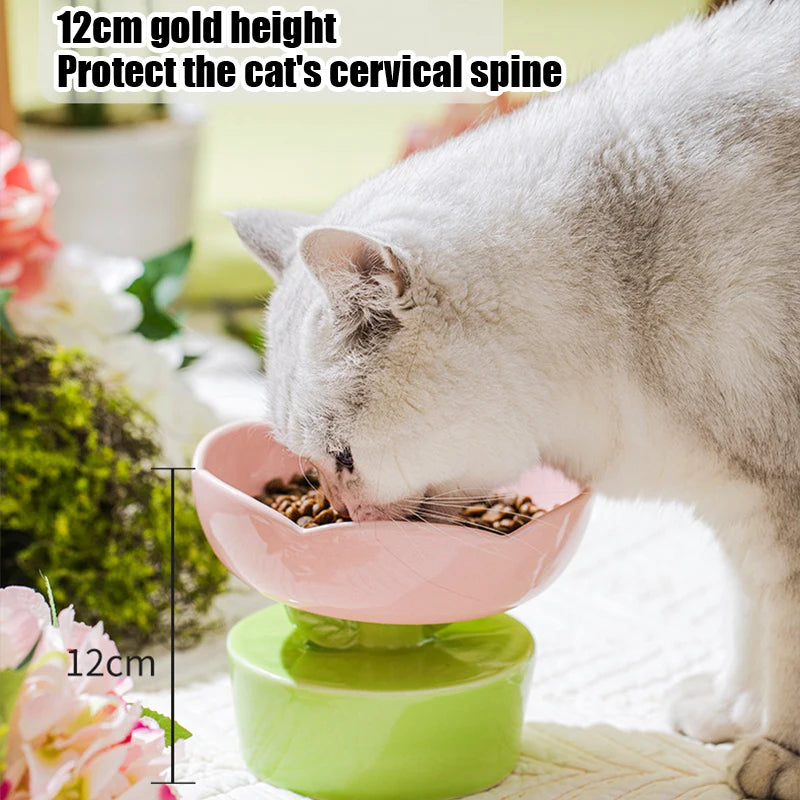 Flower-Shaped Cat Food Bowl