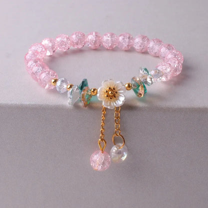 Daisy Crystal Beaded Bracelet