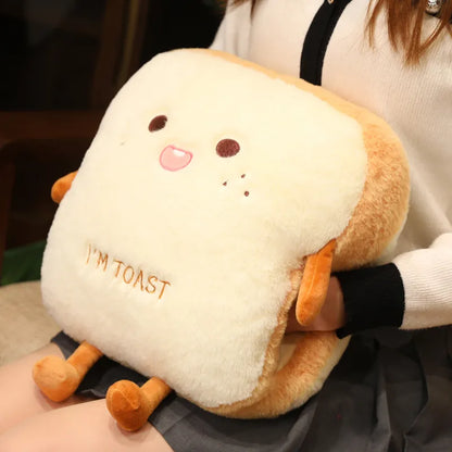 Kawaii Toast Seat Plush Pillow