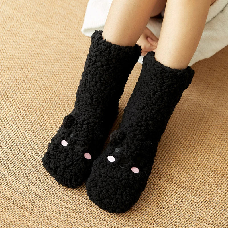 Bear Over The Ankle Cotton Socks