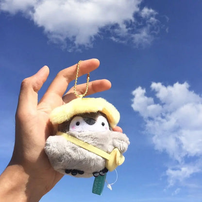 Cute Penguin Tourist Hat Keychain