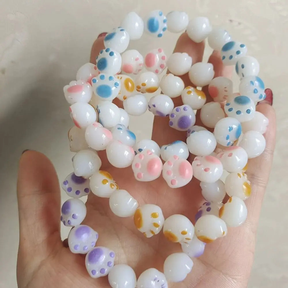 Resin Cat Paw Bracelets