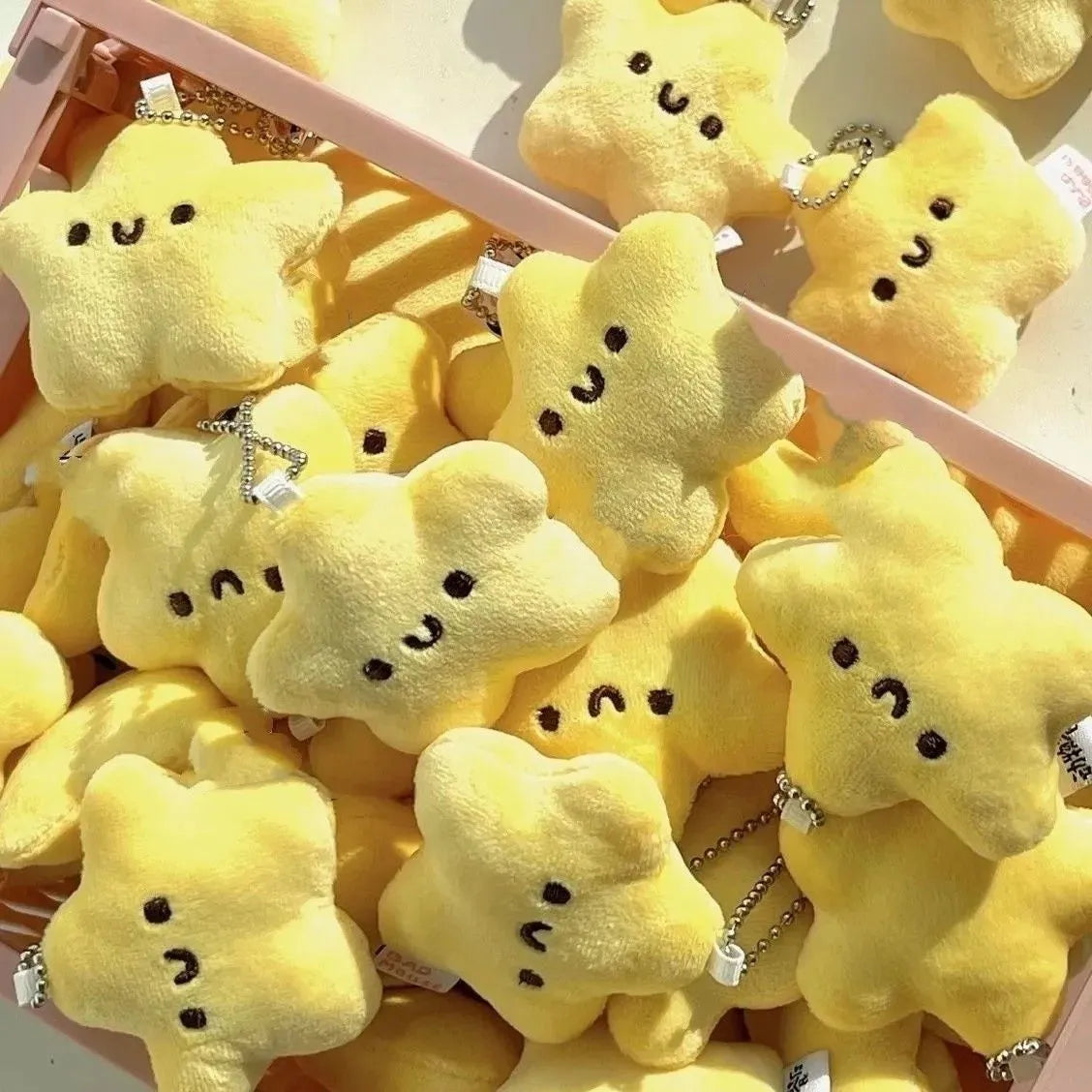 Kawaii Yellow Star Plush Pendant