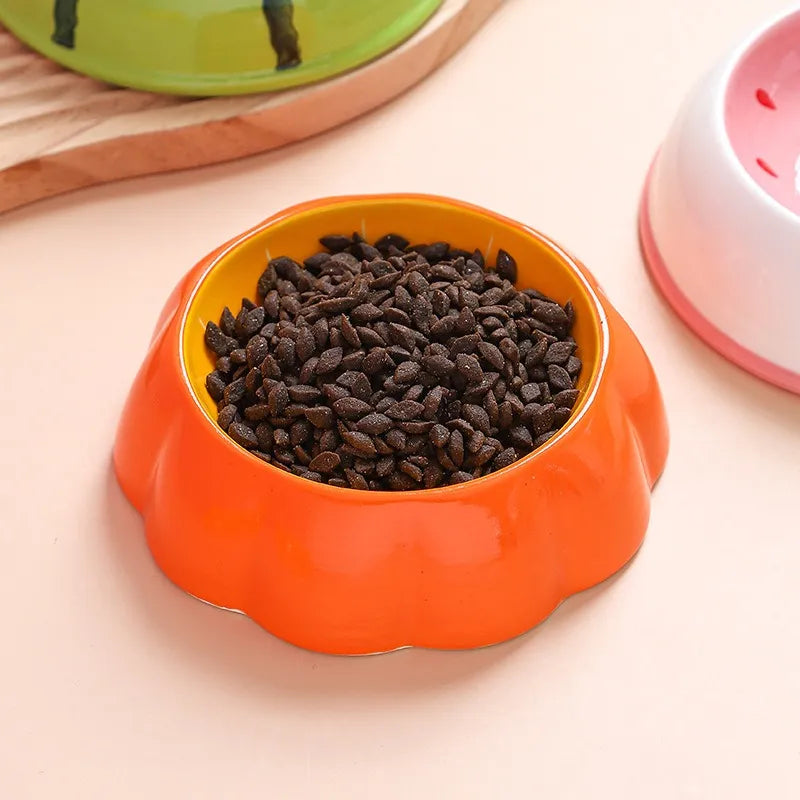 Fruit-Shaped Cat Food Bowl