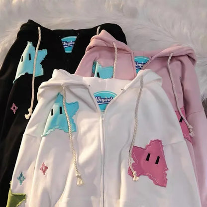 Kawaii Rainbow Star Hoodies