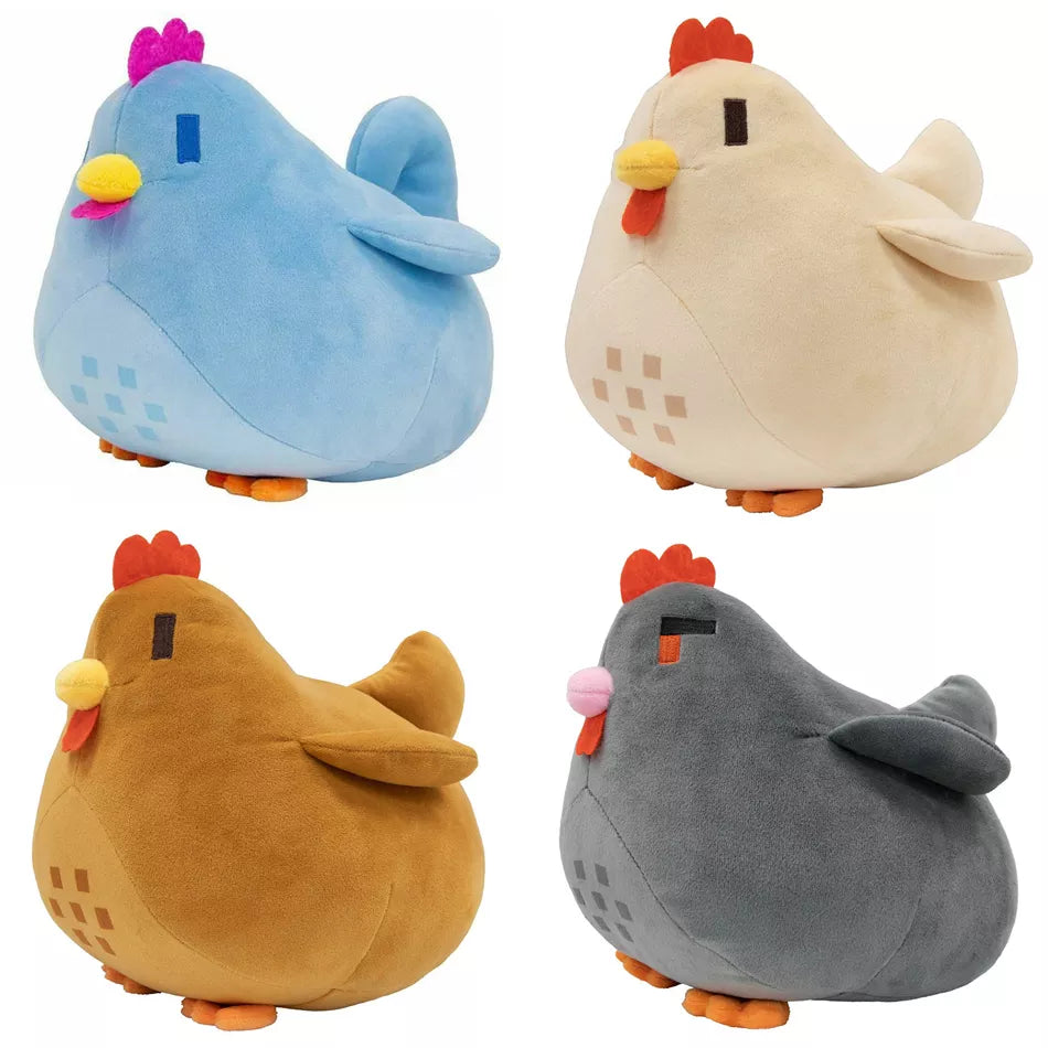 Kawaii Pixel Chicken Plush Toy