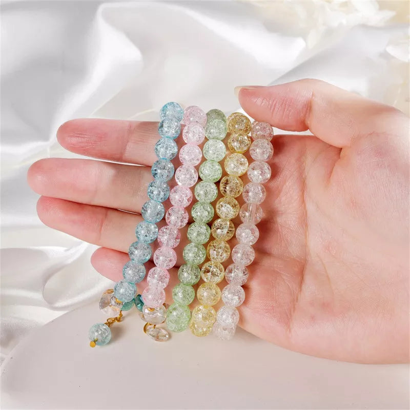 Daisy Crystal Beaded Bracelet