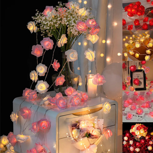 LED Rose String Lights