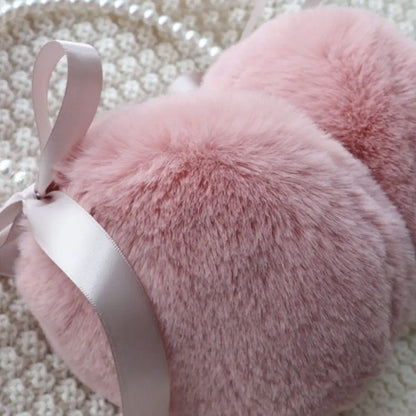 Pearl and Bow Soft Earmuffs