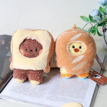 Kawaii Bread Bear Plush Toy