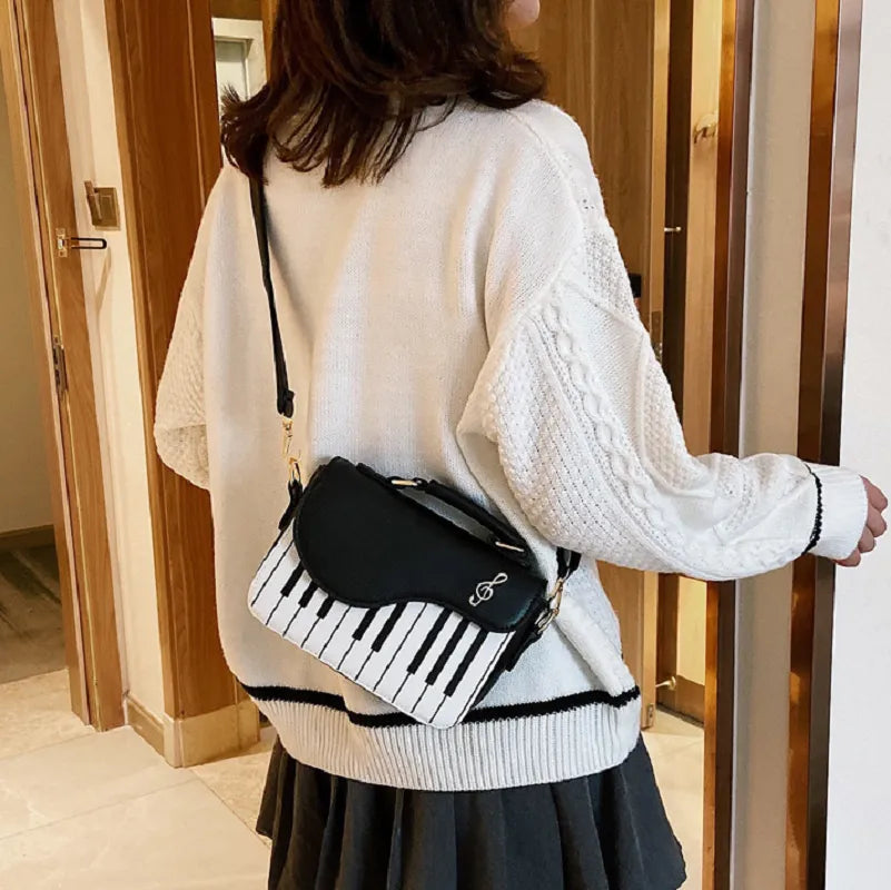 Piano Satchel Handbag