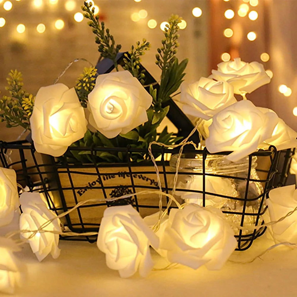 LED Rose String Lights