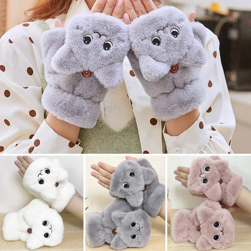 Kitten Hand Warmer Gloves