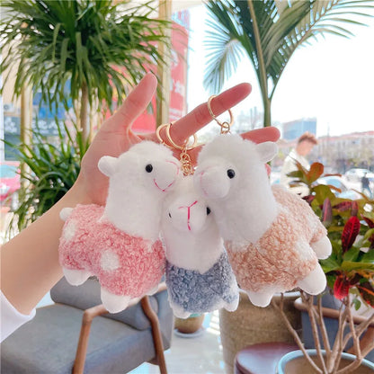 Cute Alpaca Plush Keychain