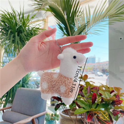 Cute Alpaca Plush Keychain