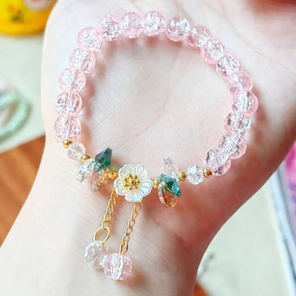 Daisy Crystal Beaded Bracelet