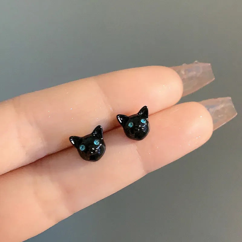 Black Cat Earrings