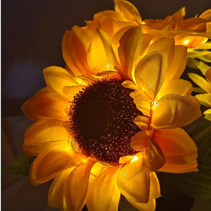 LED Rechargeable Sunflower Night Light Lamp